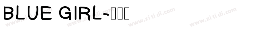 BLUE GIRL字体转换